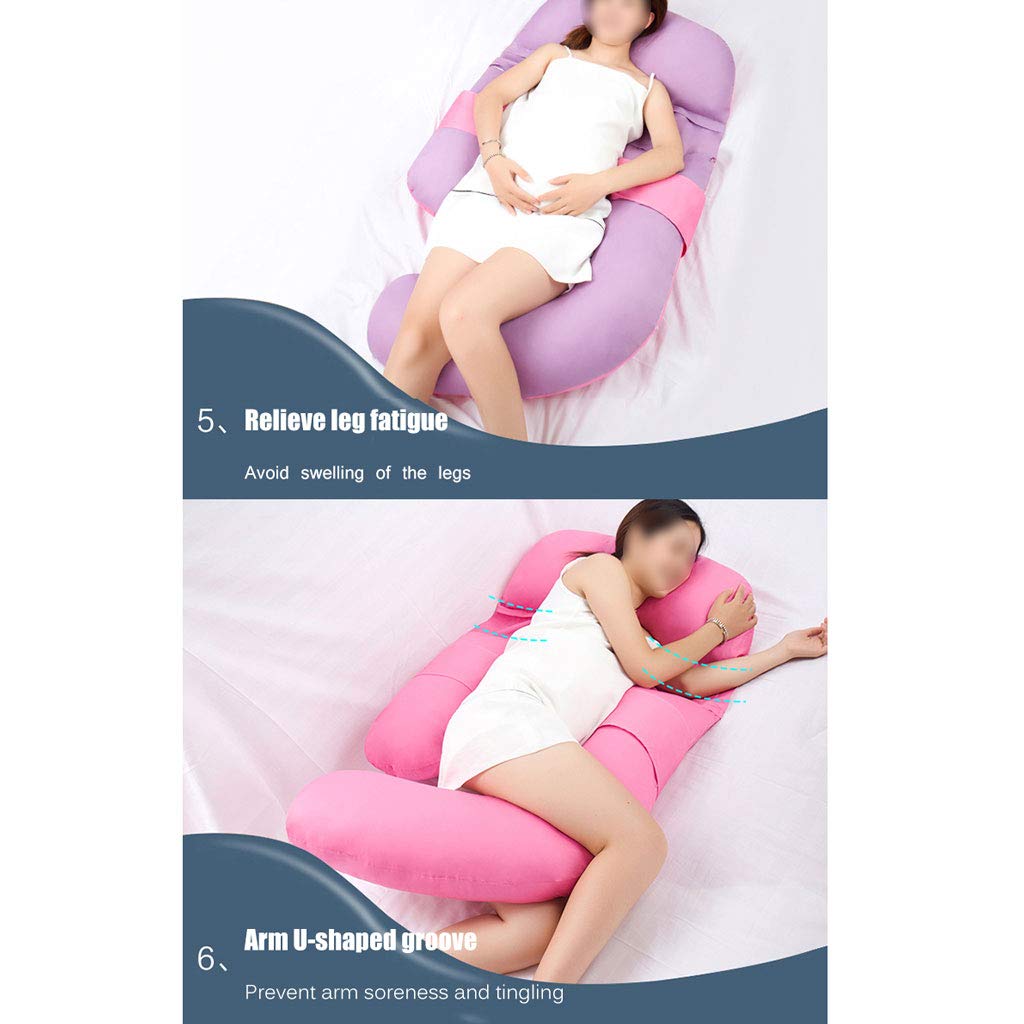 Premium Long-Staple Cotton Maternity Pillow - G-Shape Full Body Support for Pregnancy & Nursing, Detachable 165cm Back Bolster - Perfect for Side Sleeping, Back Pain Relief & Comfortable Breastfeeding