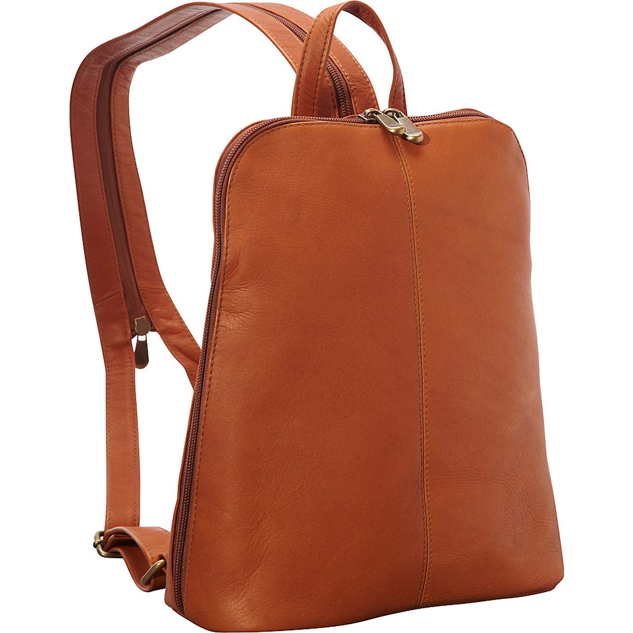 Premium Full-Grain Colombian Vaquetta Leather Backpack for Women - Tech-Friendly Laptop Bag 11