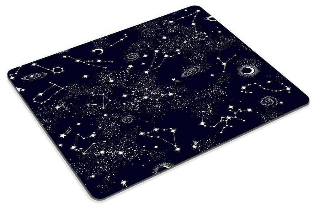Galaxy Constellation Mouse Pad - Non-Slip Rubber Gaming & Office Desk Accessory with Space Star Design | Perfect for PC, Laptop, Workstation & Home Office Setup