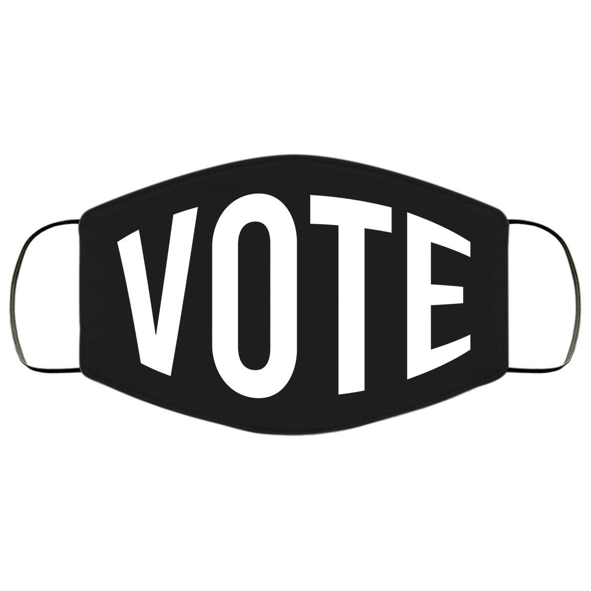 Vote 2020 Face Mask - Reusable Cotton Election Mask with Filter Pocket - Perfect for Campaign Events, Voting Polls & Political Rallies