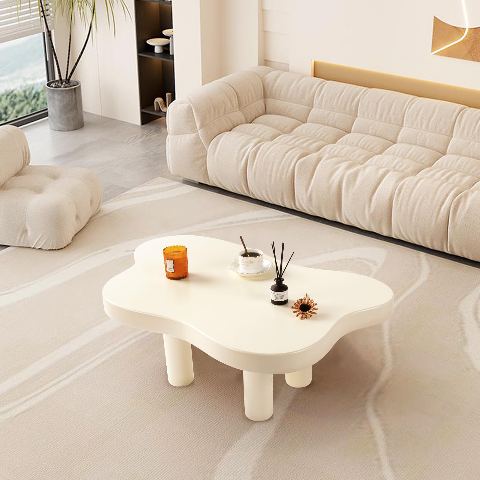 Modern White Cloud Coffee Table - 37