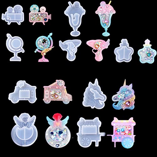 9 Pcs resin shaker molds