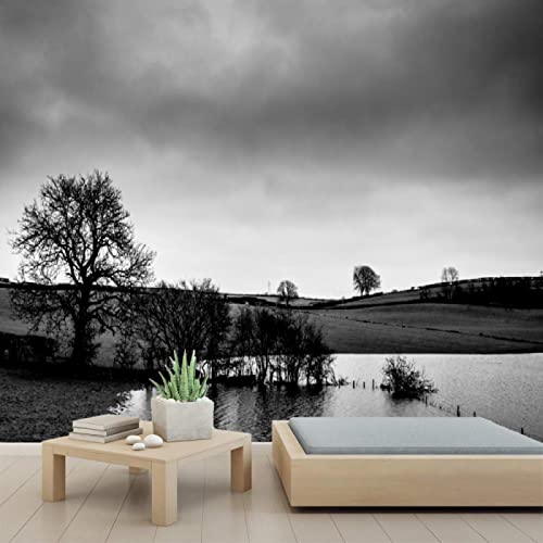 3D Moody Landscape Peel and Stick Wallpaper - Self-Adhesive PVC Wall Mural for Bedroom & Study Room - 78