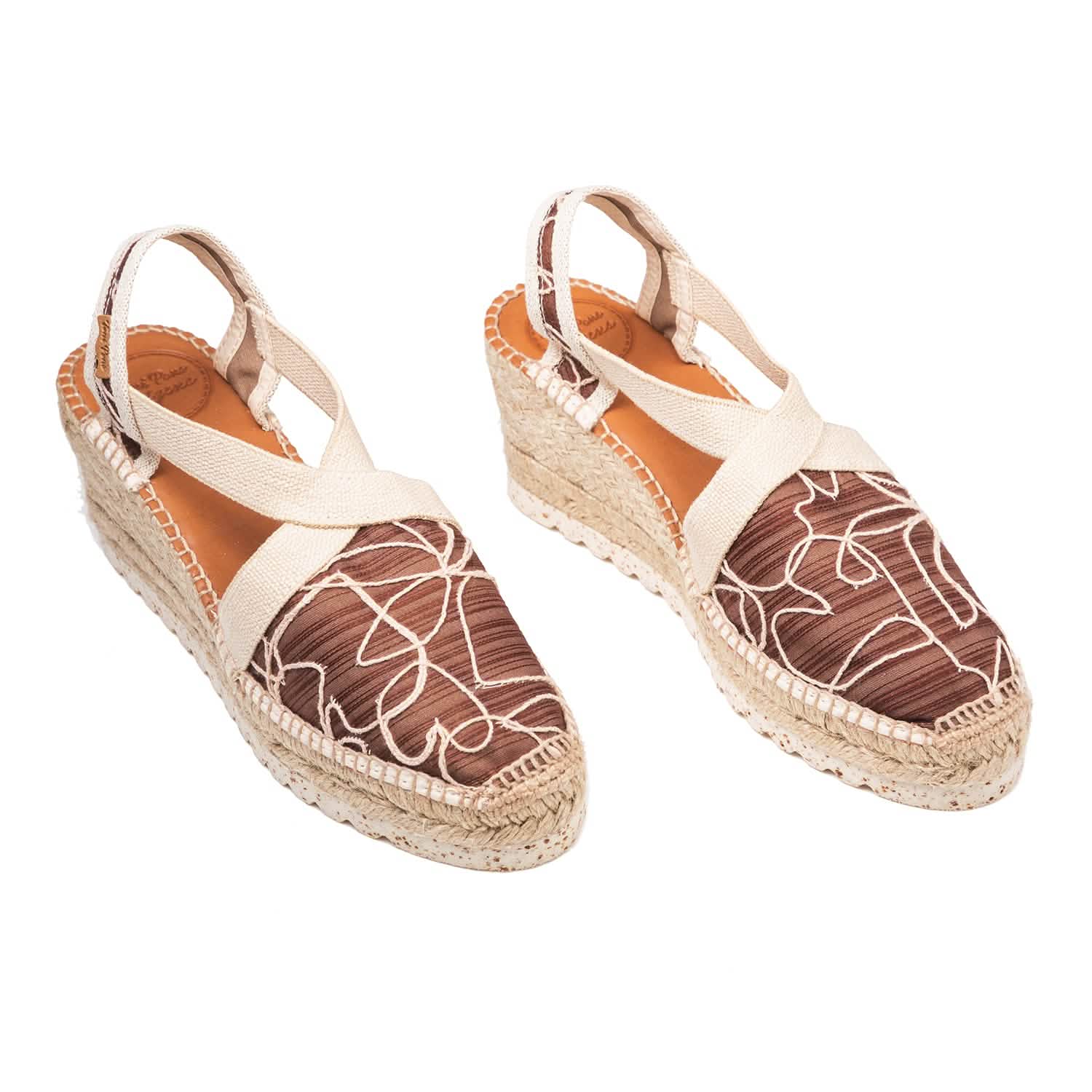 Women's Embroidered Wedge Espadrille Shoes - Terra TA - Comfortable Summer Sandals for Beach, Vacation & Casual Outings