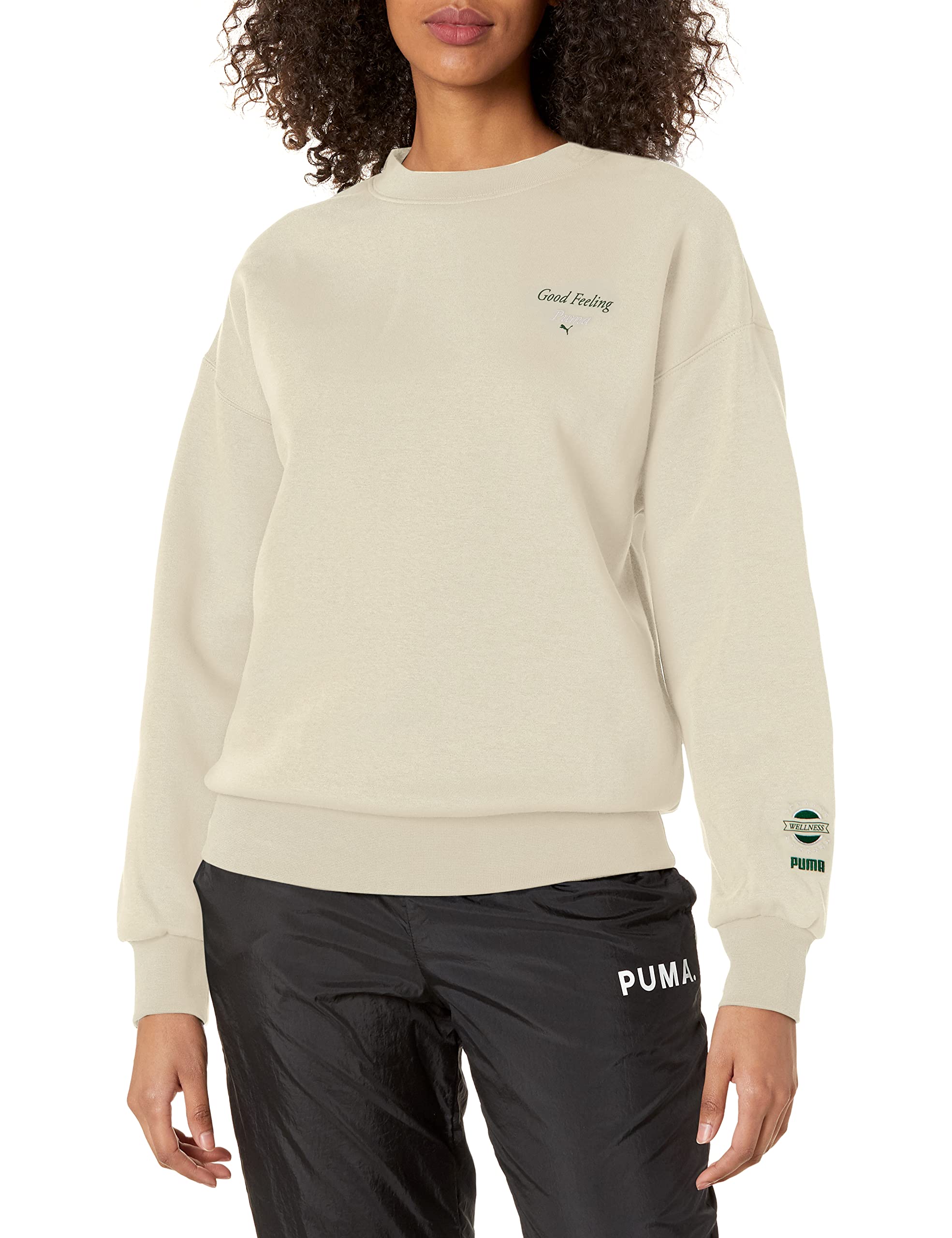 PUMA Women's Wellness Club Crew Neck T-Shirt - Soft Cotton Casual Tee for Yoga, Gym & Everyday Wear | Comfortable Athletic Top for Workouts and Lounge