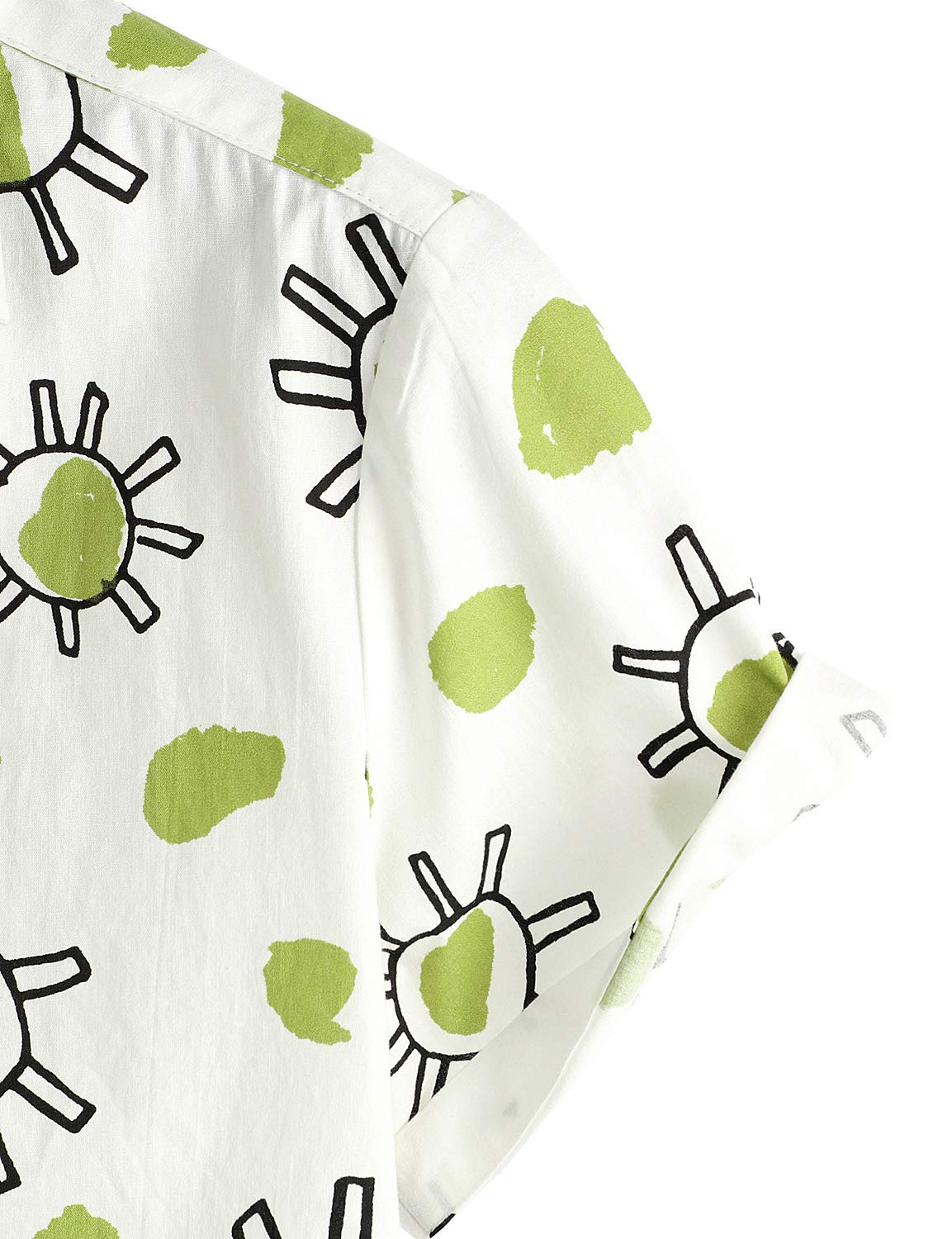 VATPAVE Men's Hawaiian Shirt Floral Print Button Down Short Sleeve Casual Summer Shirt for Beach Vacation, Luau Party & Tropical Getaway