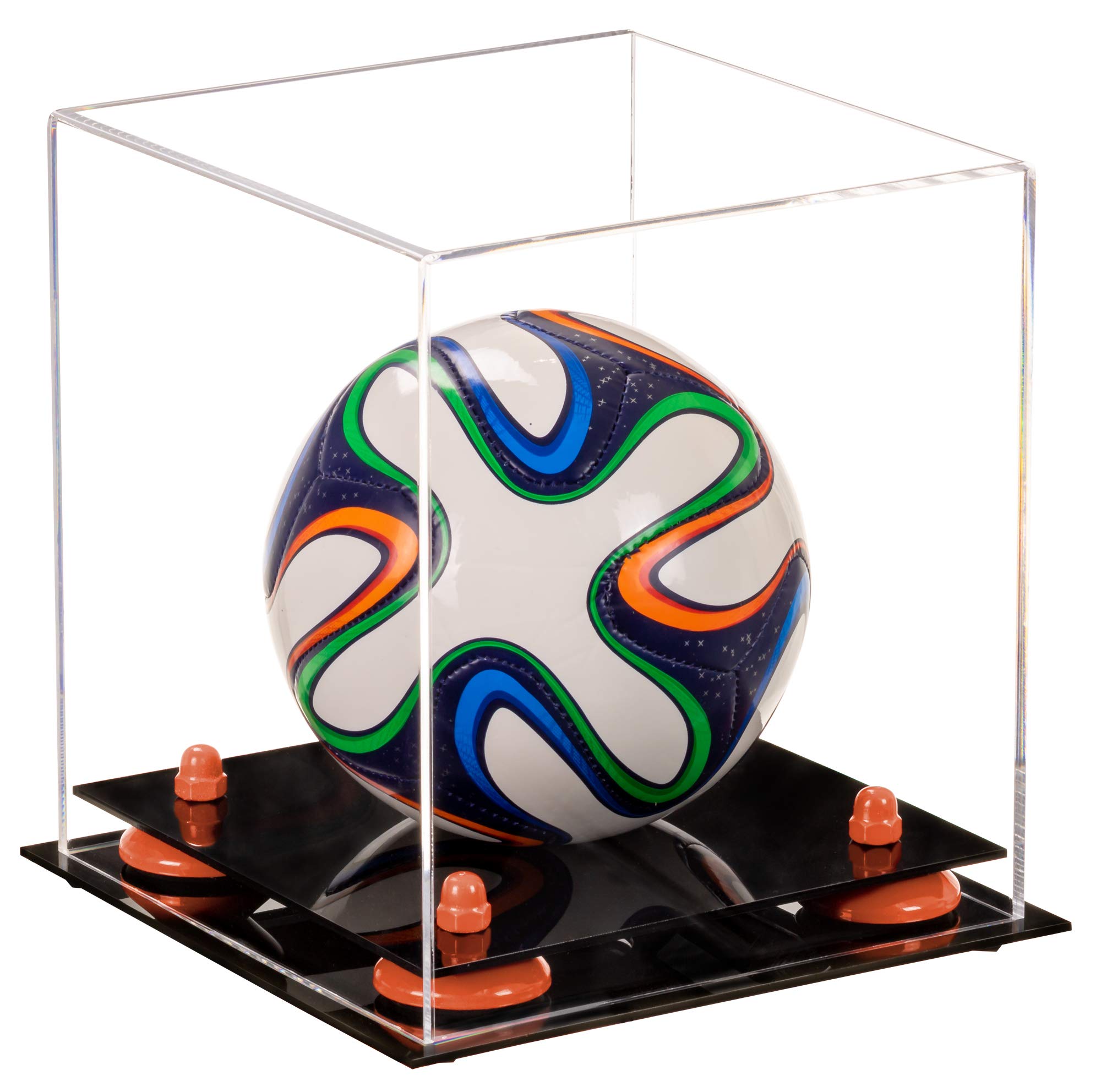 Mini Acrylic Soccer Ball Display Case - Perfect for Collectibles, Awards, and Home Decor - Ideal for Sports Memorabilia and Gift Giving