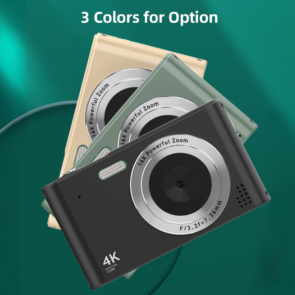 Andoer 4K 48MP Digital Camera with 2.4