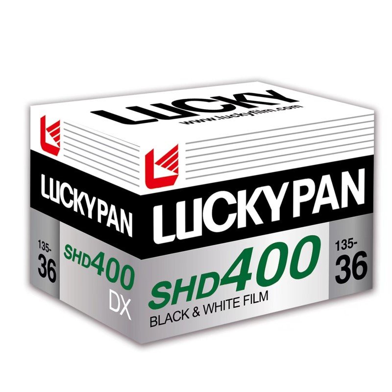 LUCKYPAN Black and White Film SHD400 135/36 Exposure - High Quality 35mm B&W Photography Film for Vintage Cameras, Street Photography & Darkroom Developing