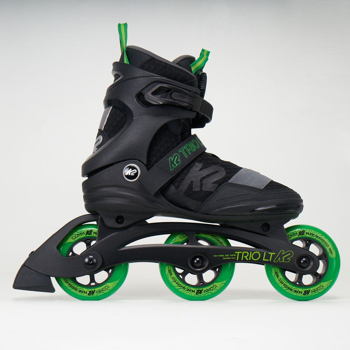 K2 Trio LT Boa 100mm Inline Skates for Men & Women - Comfortable & Adjustable for Fitness, Outdoor Skating & Urban Commuting