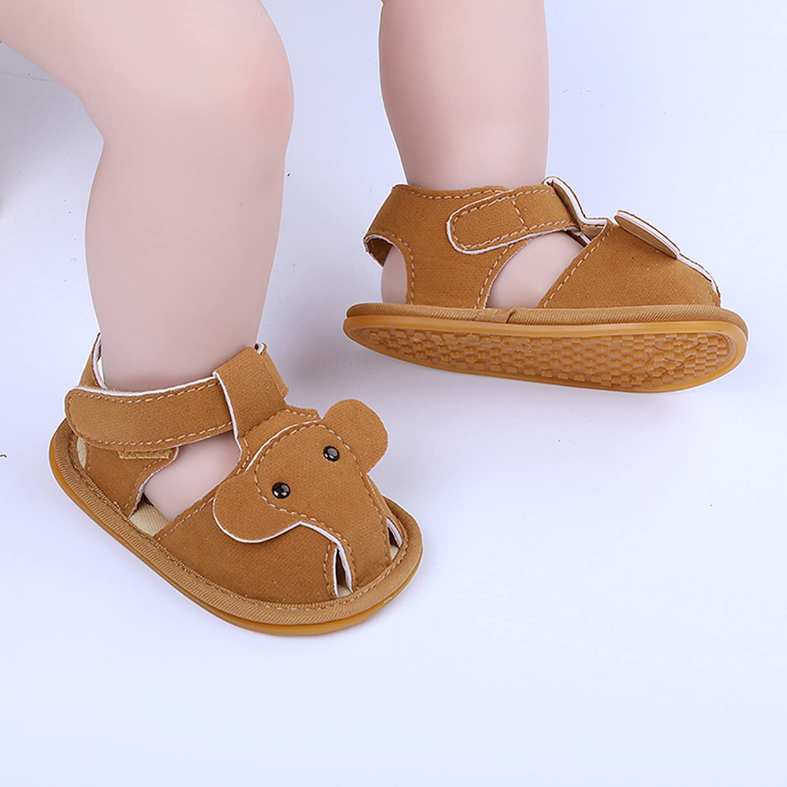 Toddler Girls Sandals - Cute Elephant Design Beach Shoes for Baby Girls | Summer Prewalker Sandals for Outdoor Play & Walking