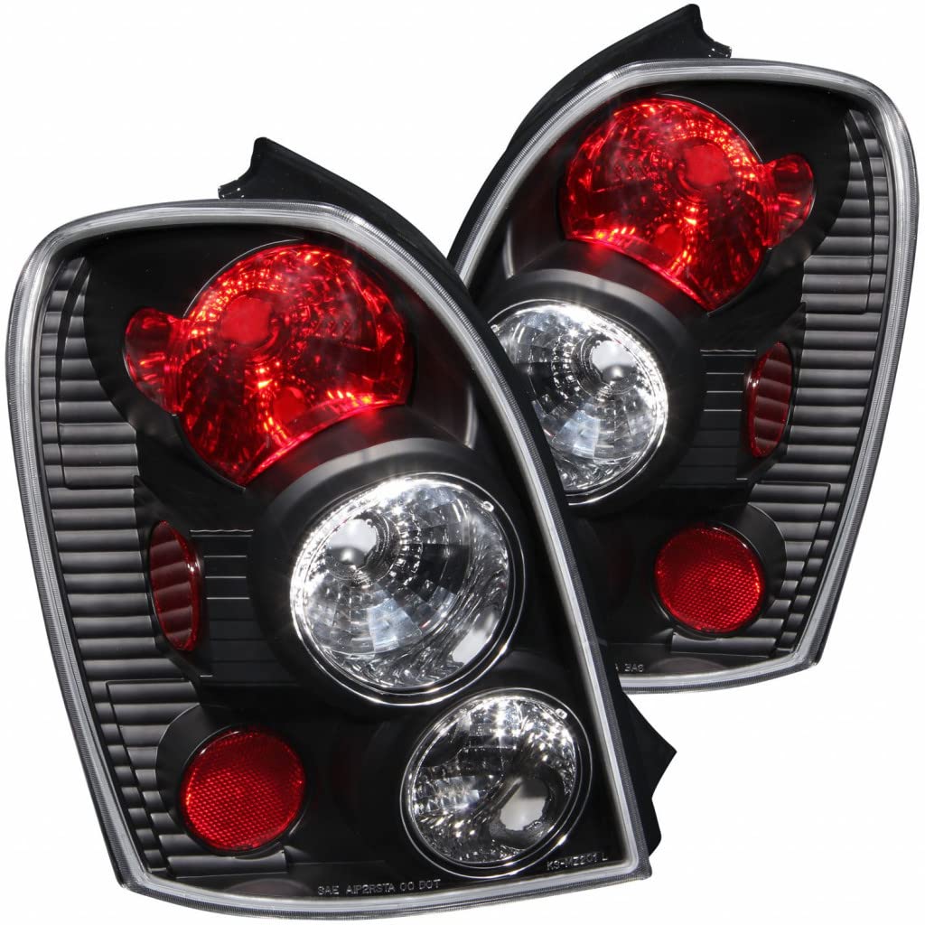 ANZO Black Tail Lights for 2002-2003 Mazda Protege 5 | Replacement Car Parts | Perfect for Night Driving & Custom Car Upgrades