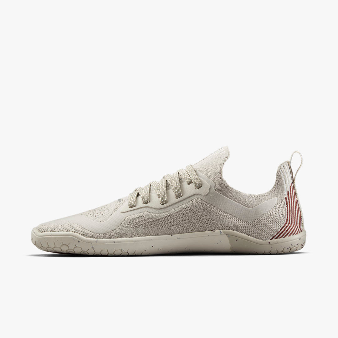 Vivobarefoot Women's Primus Lite Knit Barefoot Shoes - Silver Birch | Minimalist Running & Walking Shoes for Natural Movement
