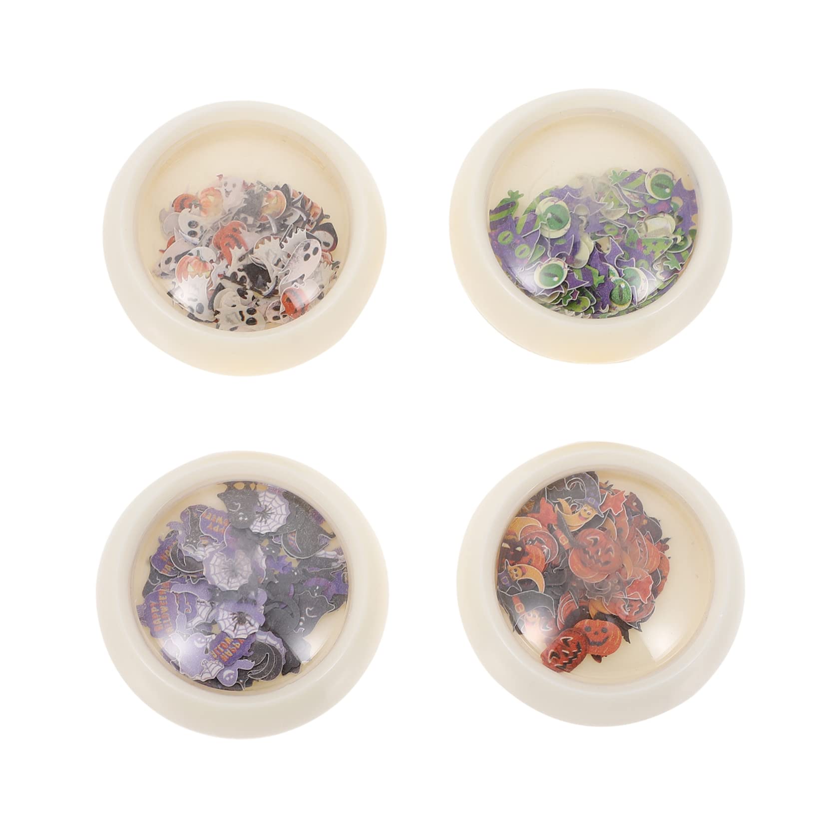 Trendy Halloween Nail Stickers - Pumpkin, Bat & Ghost Designs for Manicure & Party Nail Art