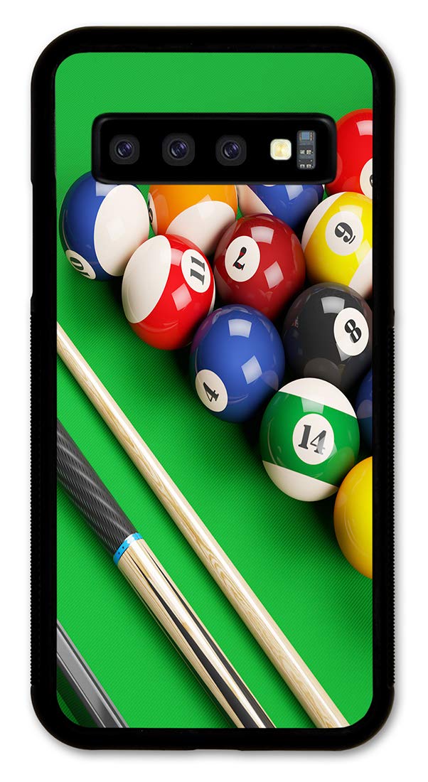 Slim Fit Samsung Galaxy S10 Phone Case - Premium Shockproof Protective Cover with Billiards Rack & Cue Design - Perfect for Everyday Use, Gaming Enthusiasts, and Pool Lovers