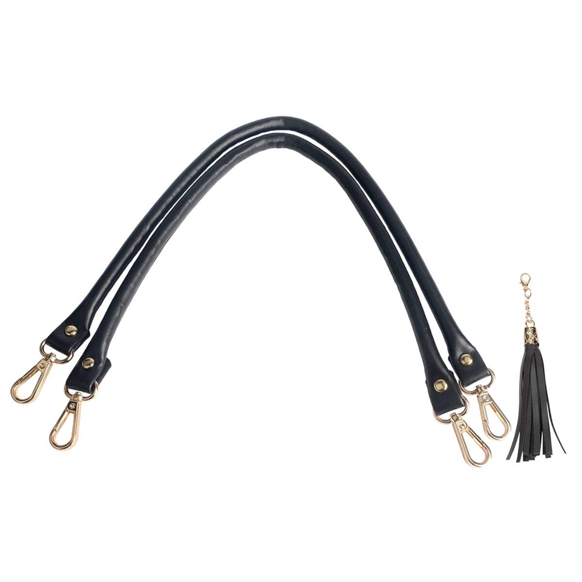 BEAULEGAN Leather Handbag Handle Replacement - 2 Pack, 60cm Long - Perfect for DIY Handbag Repair & Customization
