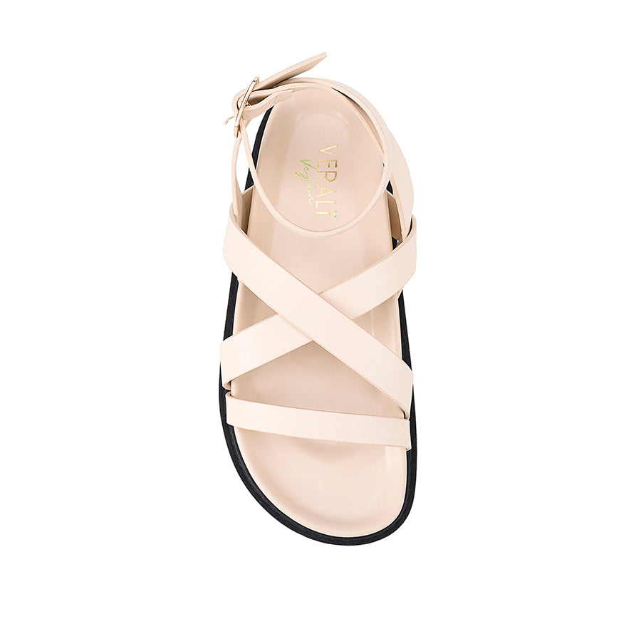 Brianna Comfortable Footbed Sandals for Women - Bone Color | Perfect for Beach, Vacation & Summer Outfits