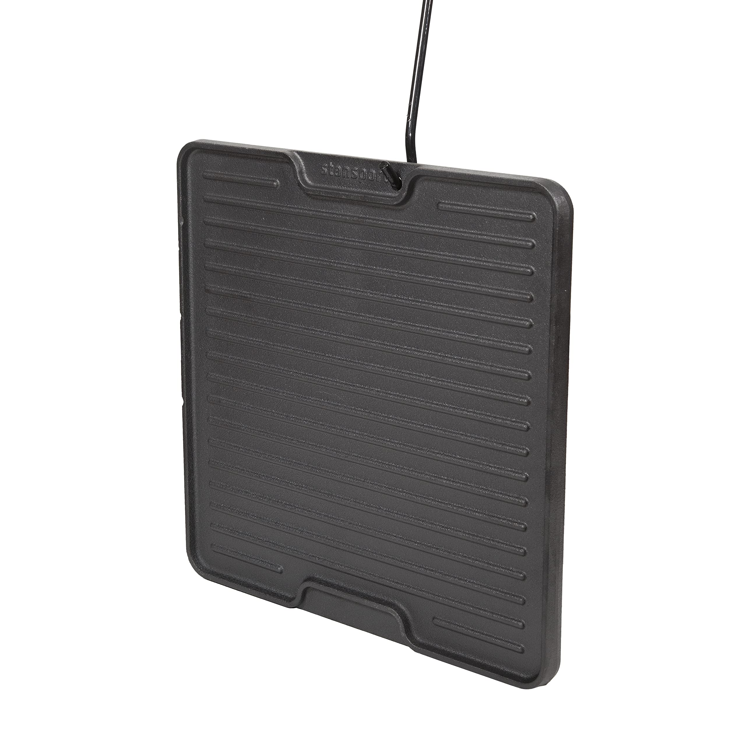 Stansport 12-Inch Pre-Seasoned Cast Iron Camping Griddle - Perfect for Outdoor Cooking, Camping, and Backyard BBQs