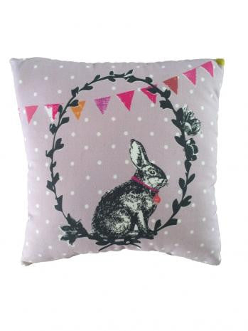Barnabe Rabbit Musical Cushion - Soft Plush Purple Stuffed Animal with Soothing Lullabies | Perfect for Baby Nursery, Toddler Playtime & Sensory Development