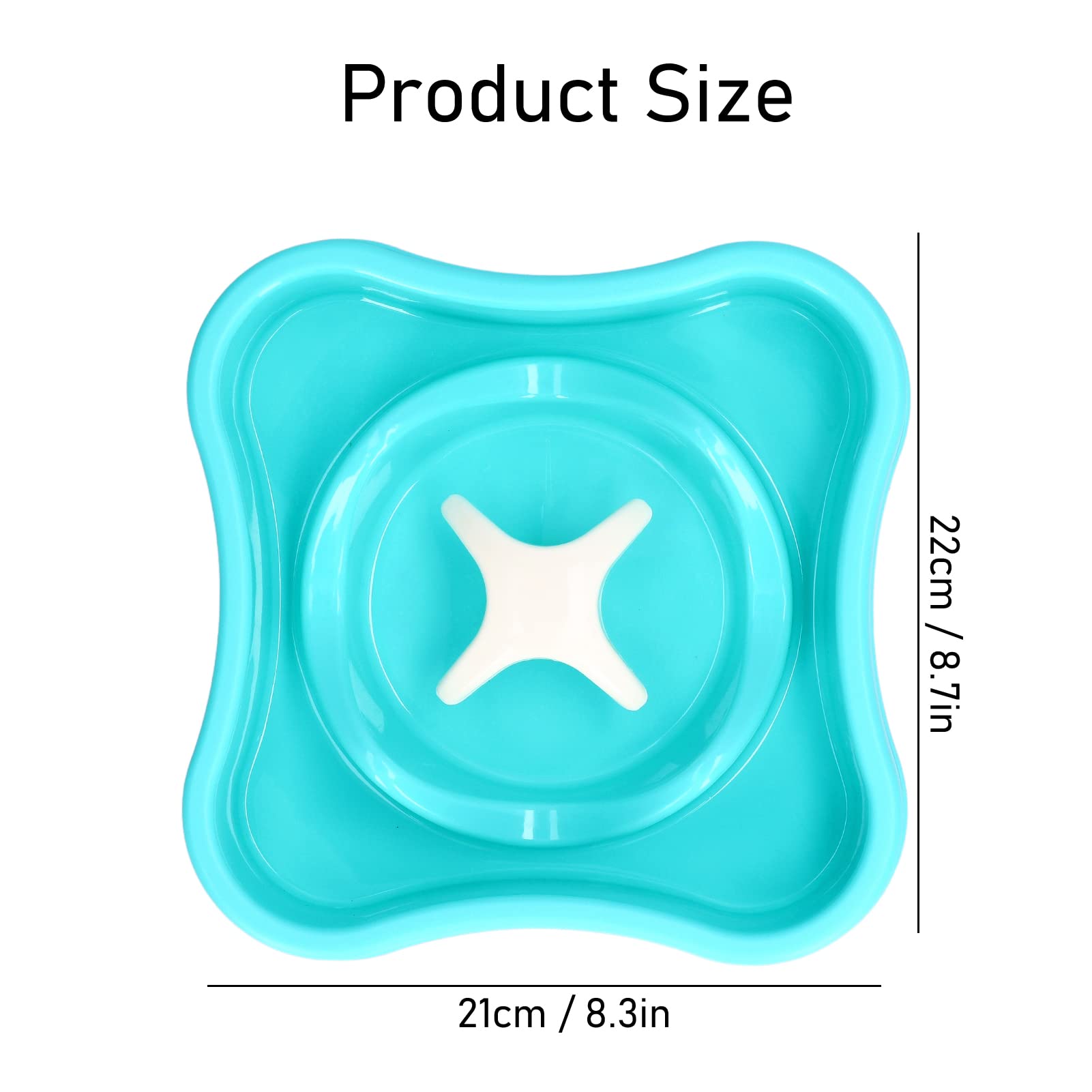EVTSCAN Slow Feeder Dog Bowl - Anti-Choking & Anti-Gulping Pet Food Dish for Small Medium Large Dogs - Fun Interactive Mealtime Puzzle Bowl for Fast Eaters - Perfect for Mealtime Enrichment & Portion Control