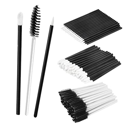 150pcs Disposable Makeup Brushes Set - Eyeliner, Lip, Eyelash & Mascara Wands Applicator Kit for Professional Salon & Home Makeup Use