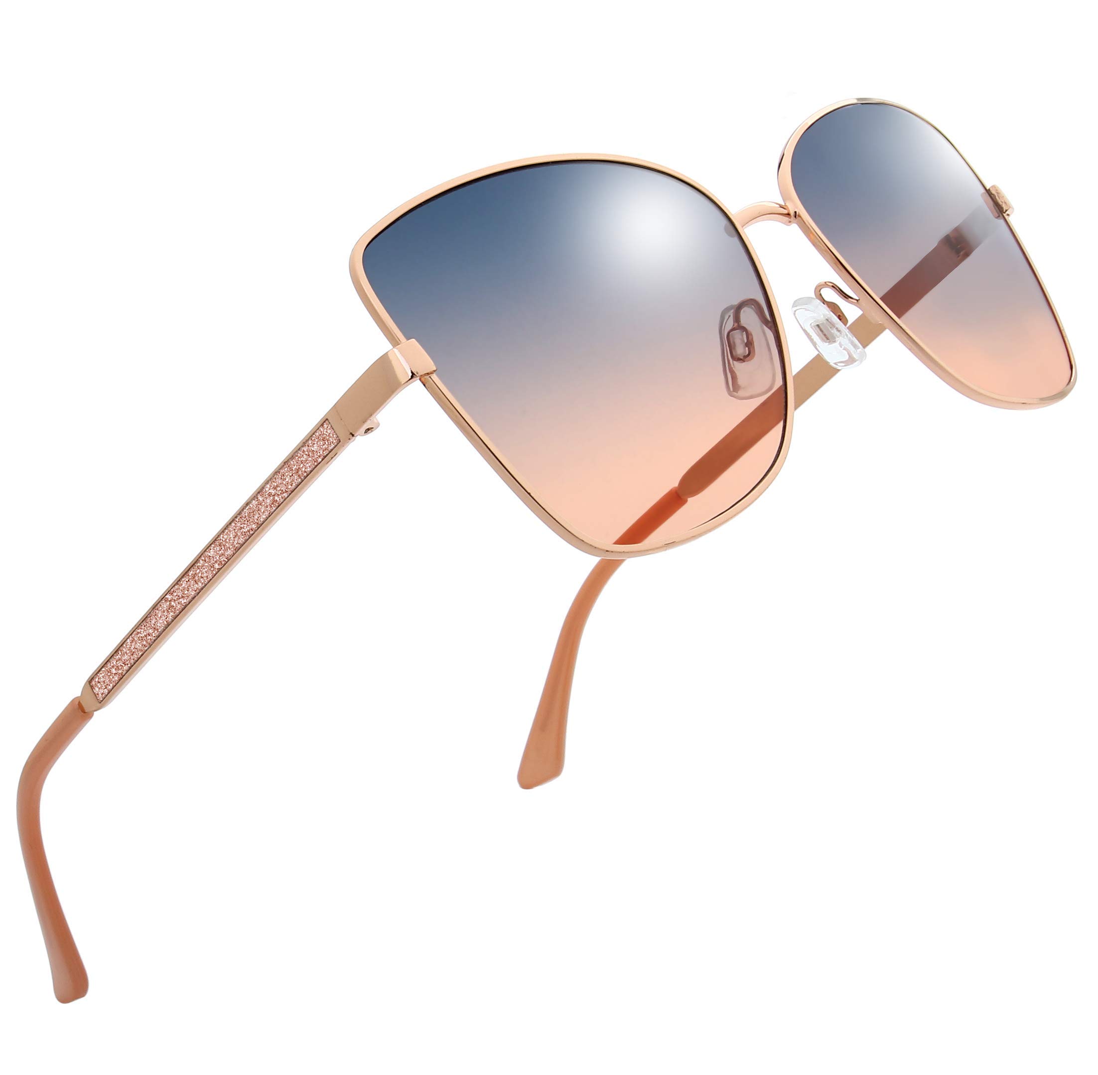Elegant Women's Classic Crystal Sunglasses - UV Protection Fashion Shades for Women - Perfect Gift Box for Birthday, Wedding & Outdoor Activities