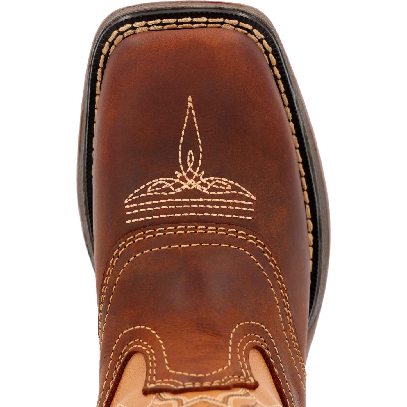 DURANGO Boys DBT0240Y Western Boots - Brown & Tan Cowboy Boots for Kids Size 6.5 Big Kid - Perfect for Rodeo, Horseback Riding & Outdoor Adventures