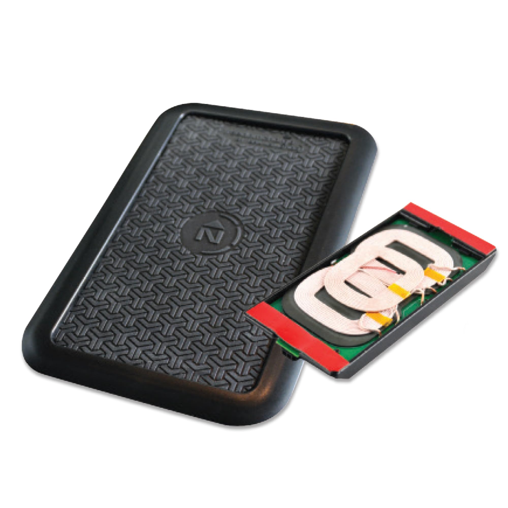 Brandmotion FDMC-1310 FreedomCharge MAX Universal Qi Wireless Charging Kit for iPhone & Android - Fast Wireless Car Charger with Anti-Slip Pad & LED Indicator - Perfect for Road Trips & Daily Commutes