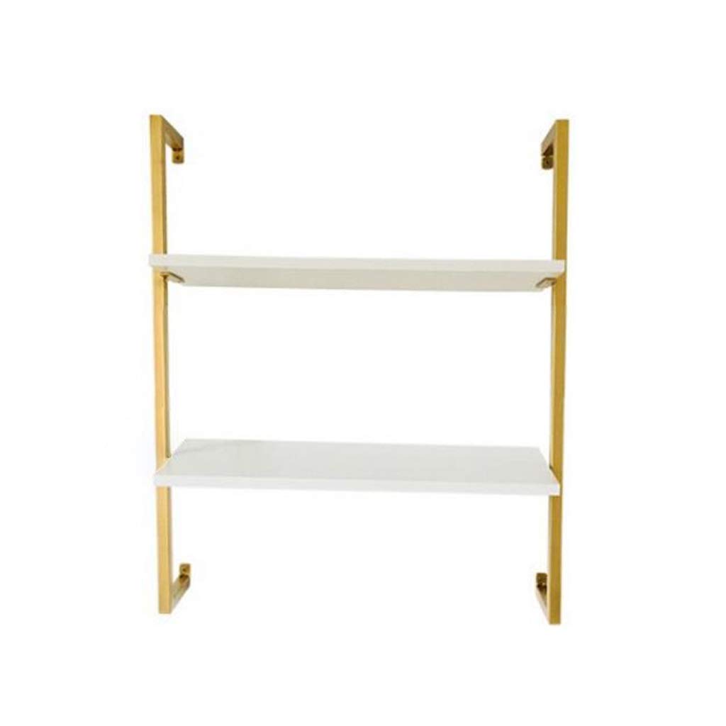 Floating Wall Shelves Set of 3 - Rustic Wooden Wall Mounted Shelves with Iron Brackets for Home Decor, Bathroom, Kitchen & Living Room Storage (60x80CM, MDF) - Perfect for Displaying Books, Plants & Decorative Items