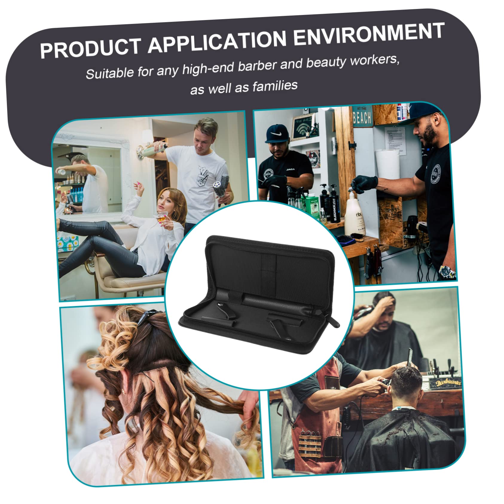 Professional Hair Scissor Bag for Stylists - Durable Hairdressing Tool Storage Organizer with Multiple Pockets | Perfect for Salon, Barber Shop & Travel Use