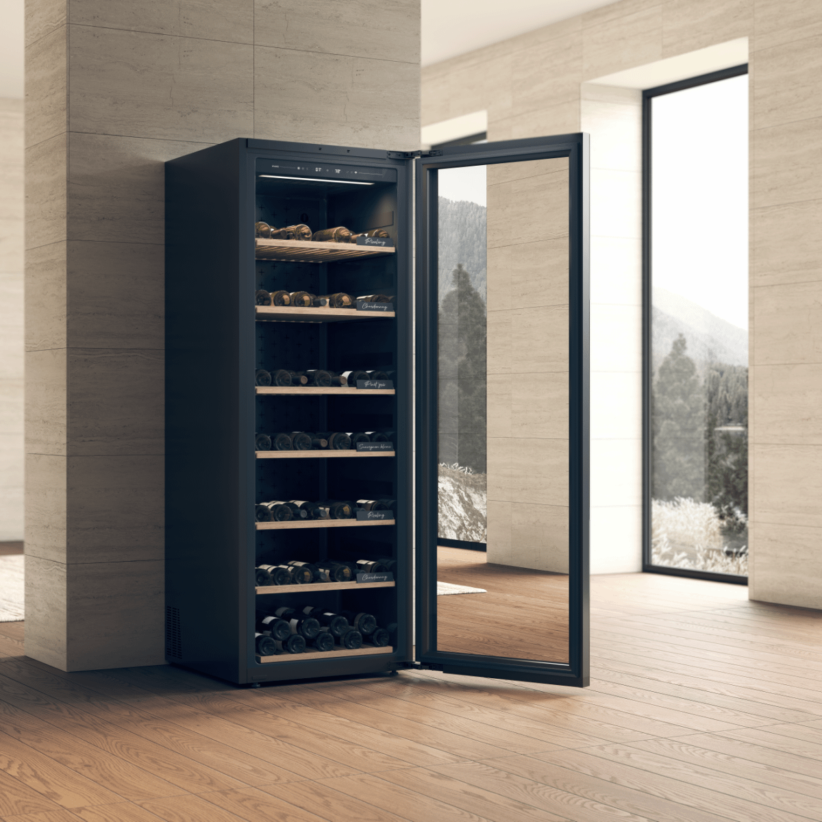 Asko WCN111942G 24-Inch Wine Climate Control Cabinet - Dual Zone Cooling, UV Protection, Perfect for Home Cellar & Wine Storage