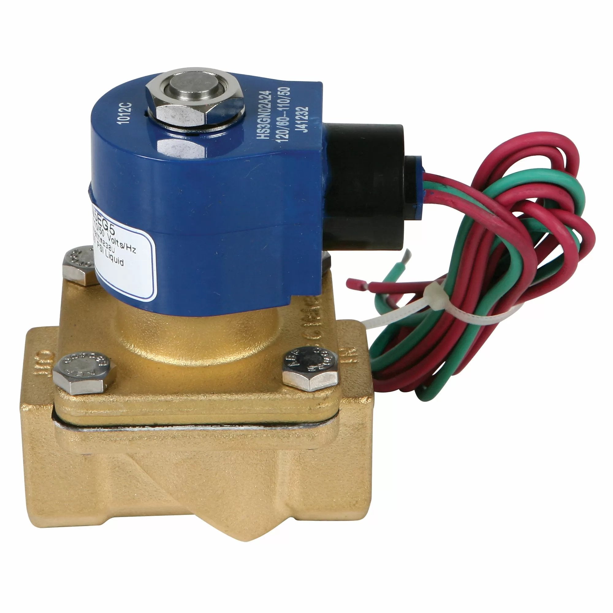 High-Quality Brass Solenoid Valve 120V AC Normally Closed (NC) for Water, Air, and Gas Control - Perfect for Irrigation Systems, HVAC, and Industrial Automation