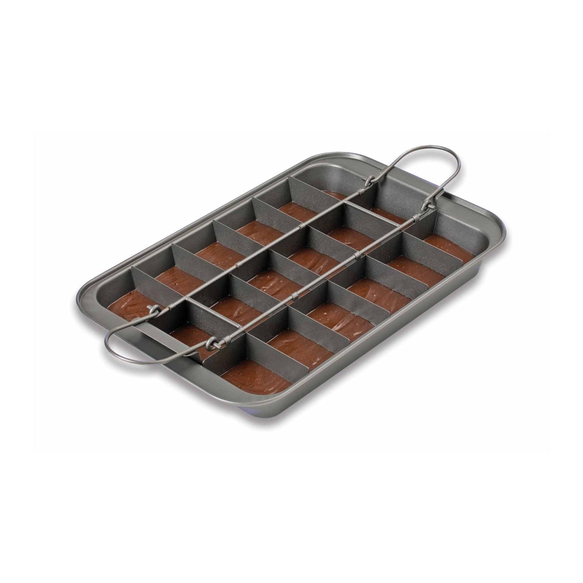 Chicago Metallic Non-Stick 3-Piece Brownie Baking Pan Set - Perfect for Homemade Brownies, Bars & Desserts