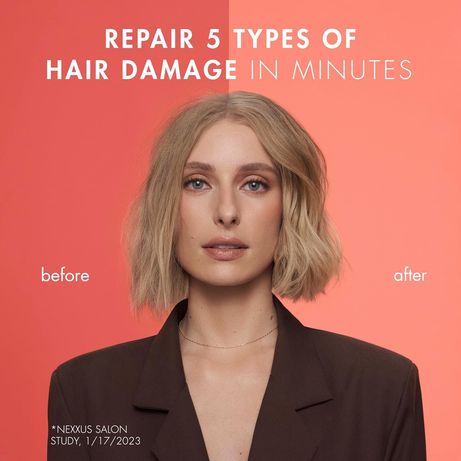 Nexxus Amino Bond Conditioner for Damaged Hair - Repairing Treatment with Amino Acids & Keratin Protein - 13.5 oz (Pack of 2) - Ideal for Color-Treated, Bleached & Chemically Processed Hair - Salon Quality Deep Conditioning at Home