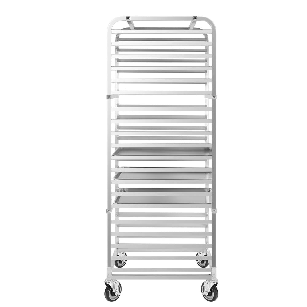 Atosa MPRA 20-Tier Commercial Aluminum Sheet Pan Rack with Wheels - Heavy Duty Bun Tray Organizer for Bakeries, Restaurants & Food Service