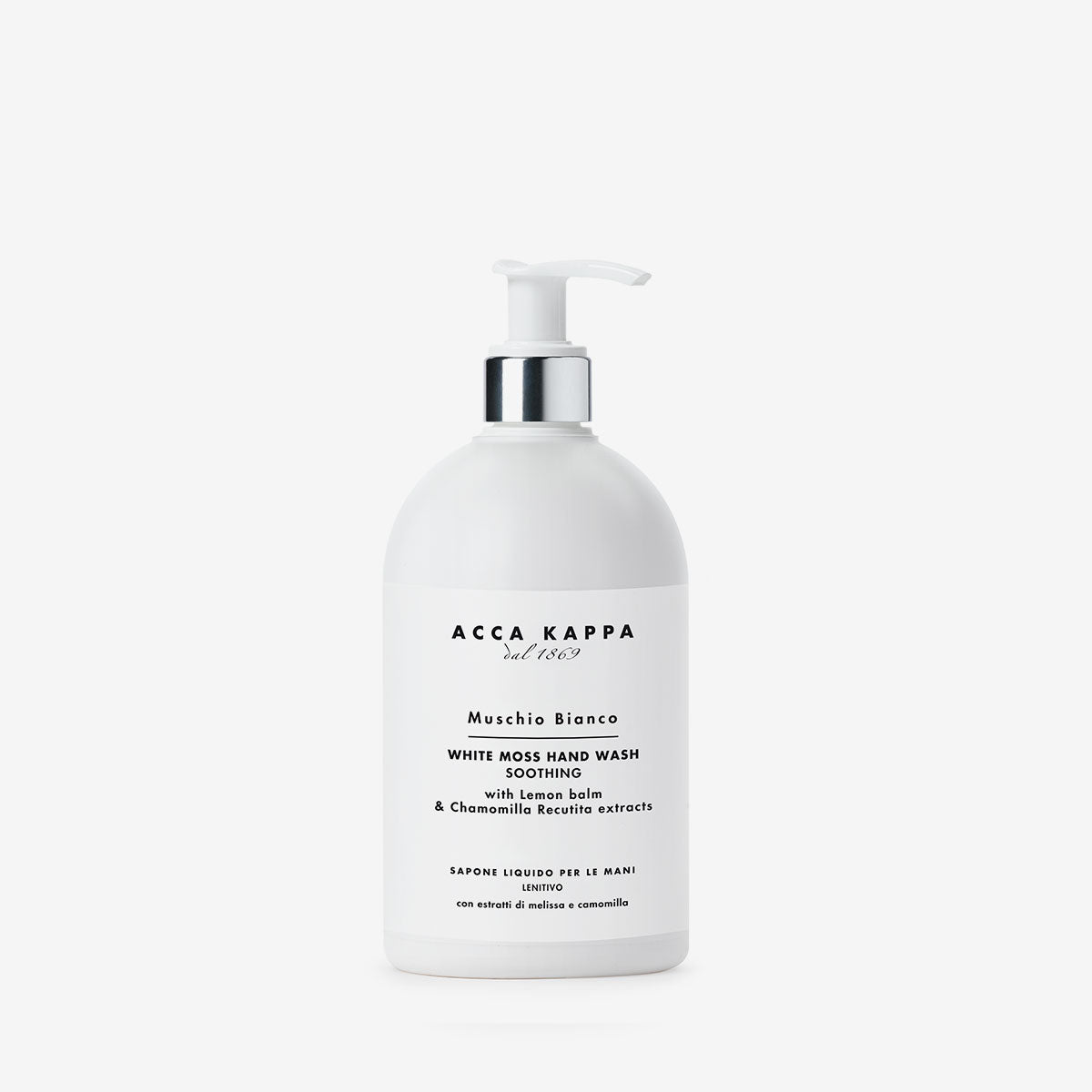 Natural White Moss Hand Wash - Gentle & Moisturizing Liquid Soap for Dry Skin - Perfect for Bathroom, Kitchen & Travel Use