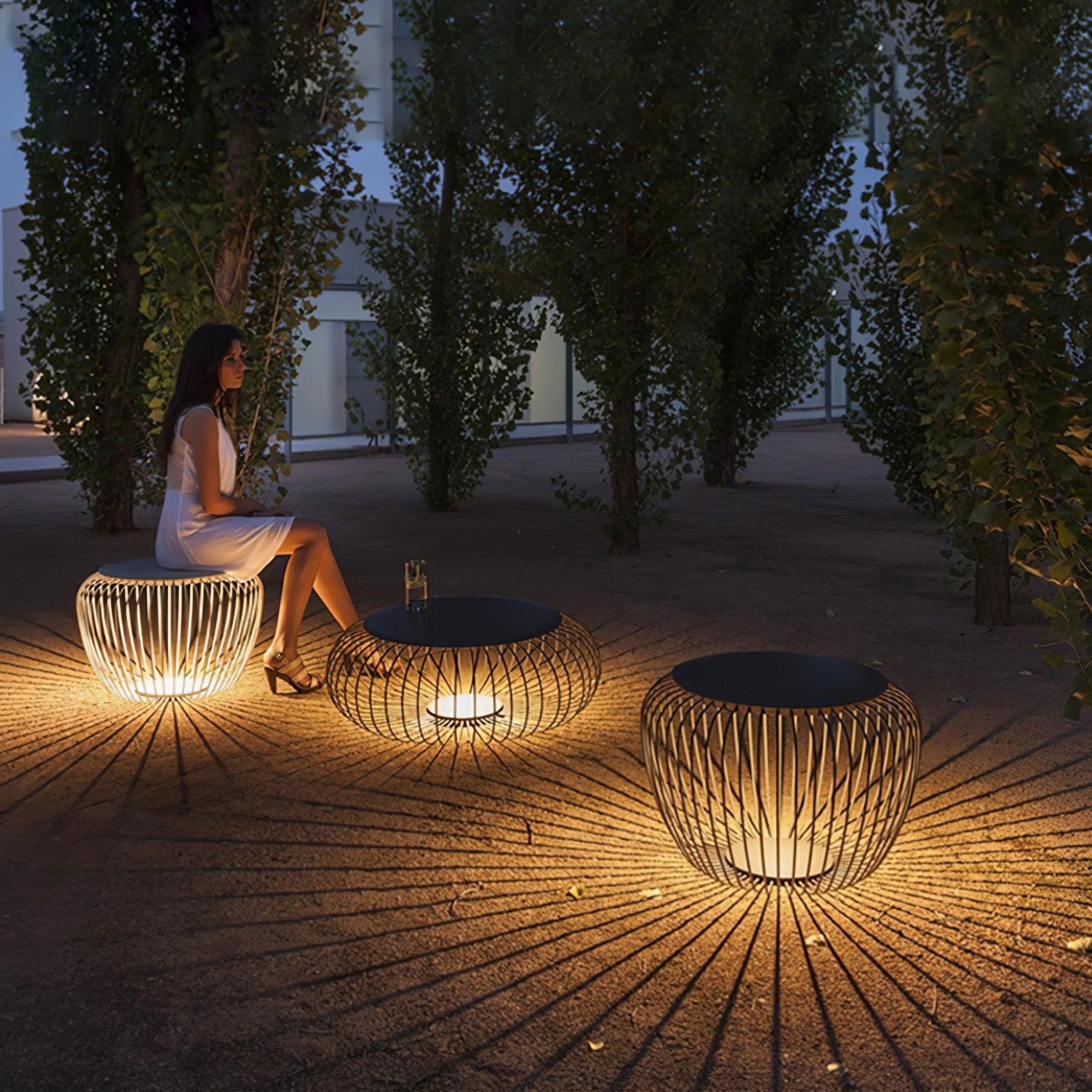 Meridiano Solar Powered Garden Outdoor Table Light - Waterproof LED Patio Decor for Backyard, Deck, and Poolside - Perfect for Evening Gatherings and Outdoor Dining