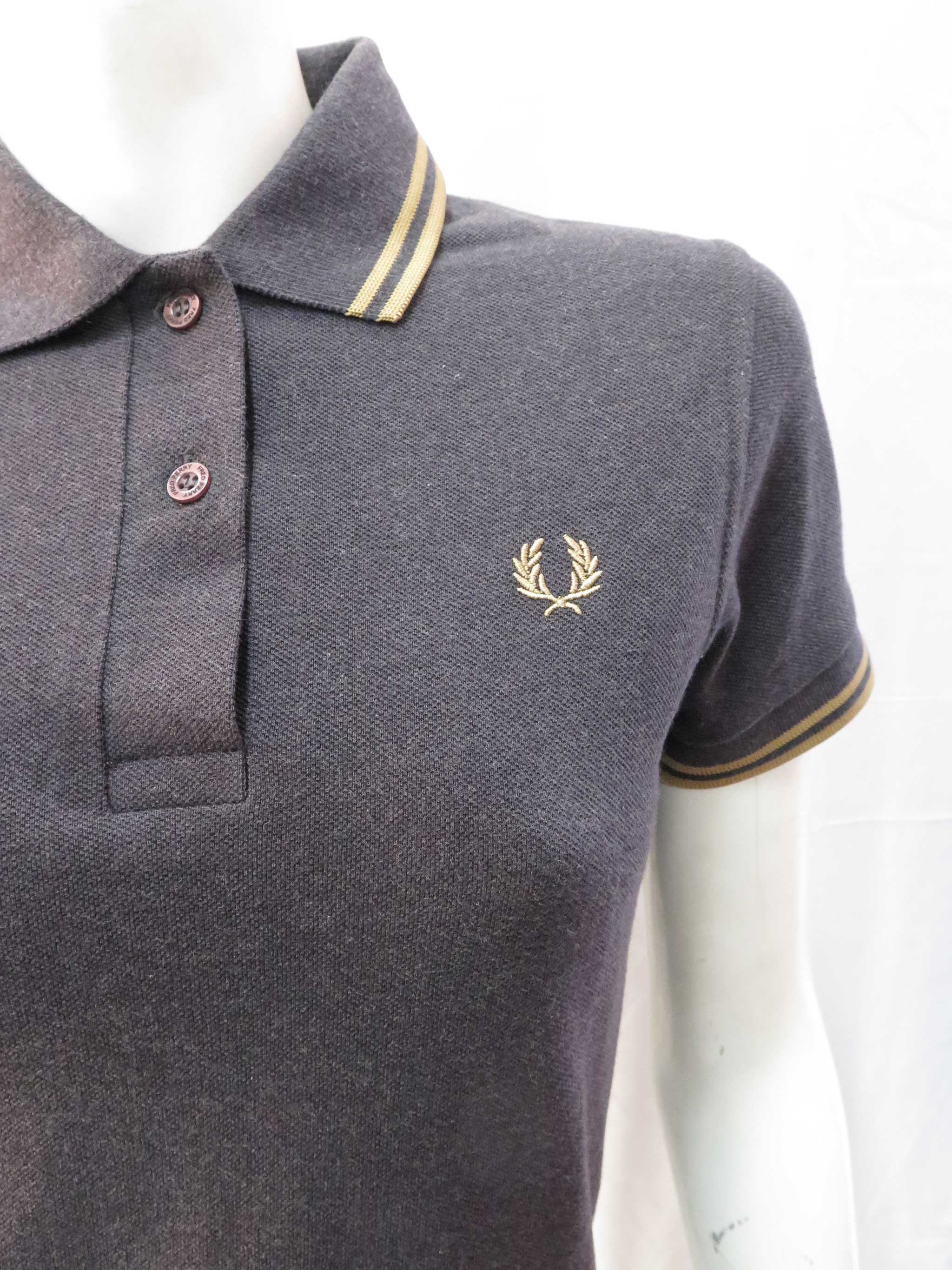 Women's Twin-Tipped Shirt Made in England - Charcoal Marble & Champagne Colors | Casual & Office Wear for Stylish Outfits