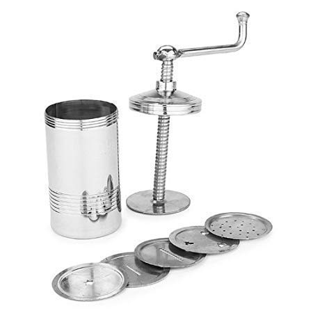 Premium Stainless Steel Chakli Maker Machine - 5 Inch Height, 2.2 Inch Length & Width - Perfect for Making Sev, Murukku, Sancha & Indian Snacks - Ideal for Home Kitchens, Festive Cooking & Traditional Namkeen Preparation
