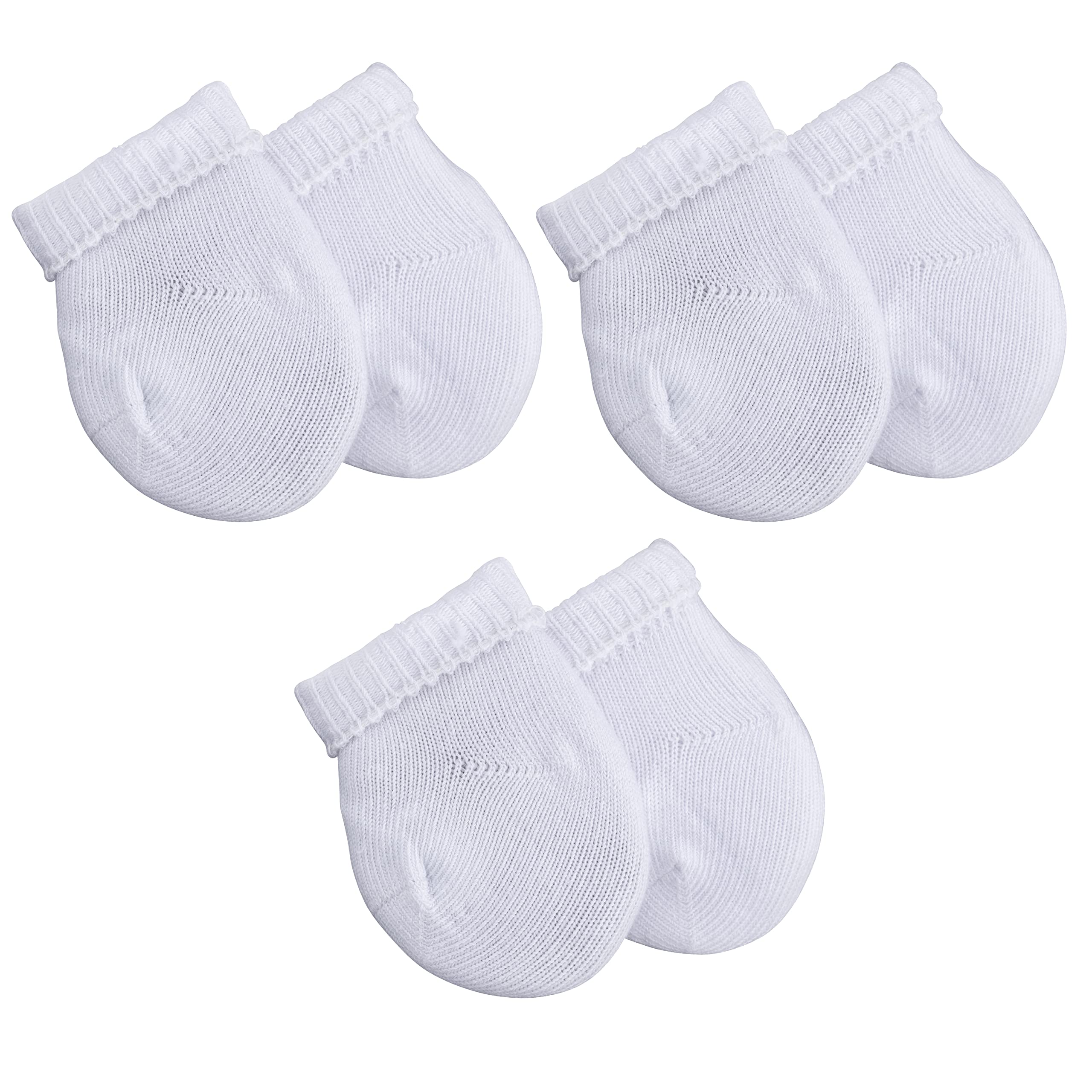 Adjustable Preemie Socks with Bow - 3 Pairs Soft Cotton Newborn Socks for Baby Girls & Boys | Perfect for Hospital, Home & Photo Shoots