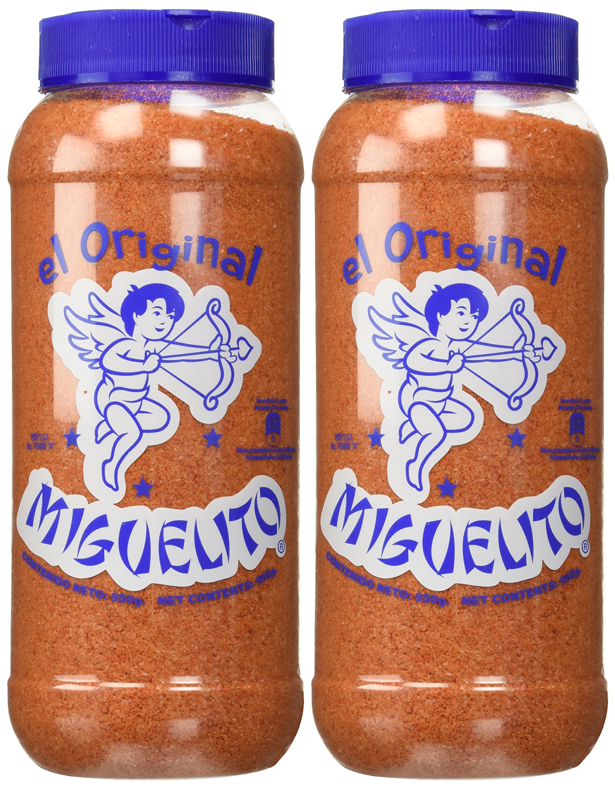 Miguelito El Original Chilito En Polvo Mexican Candy Chili Powder - Authentic Mexican Spicy Candy (2 Bottles, 950g Each) - Perfect for Snacking, Party Favors & Mexican Cuisine