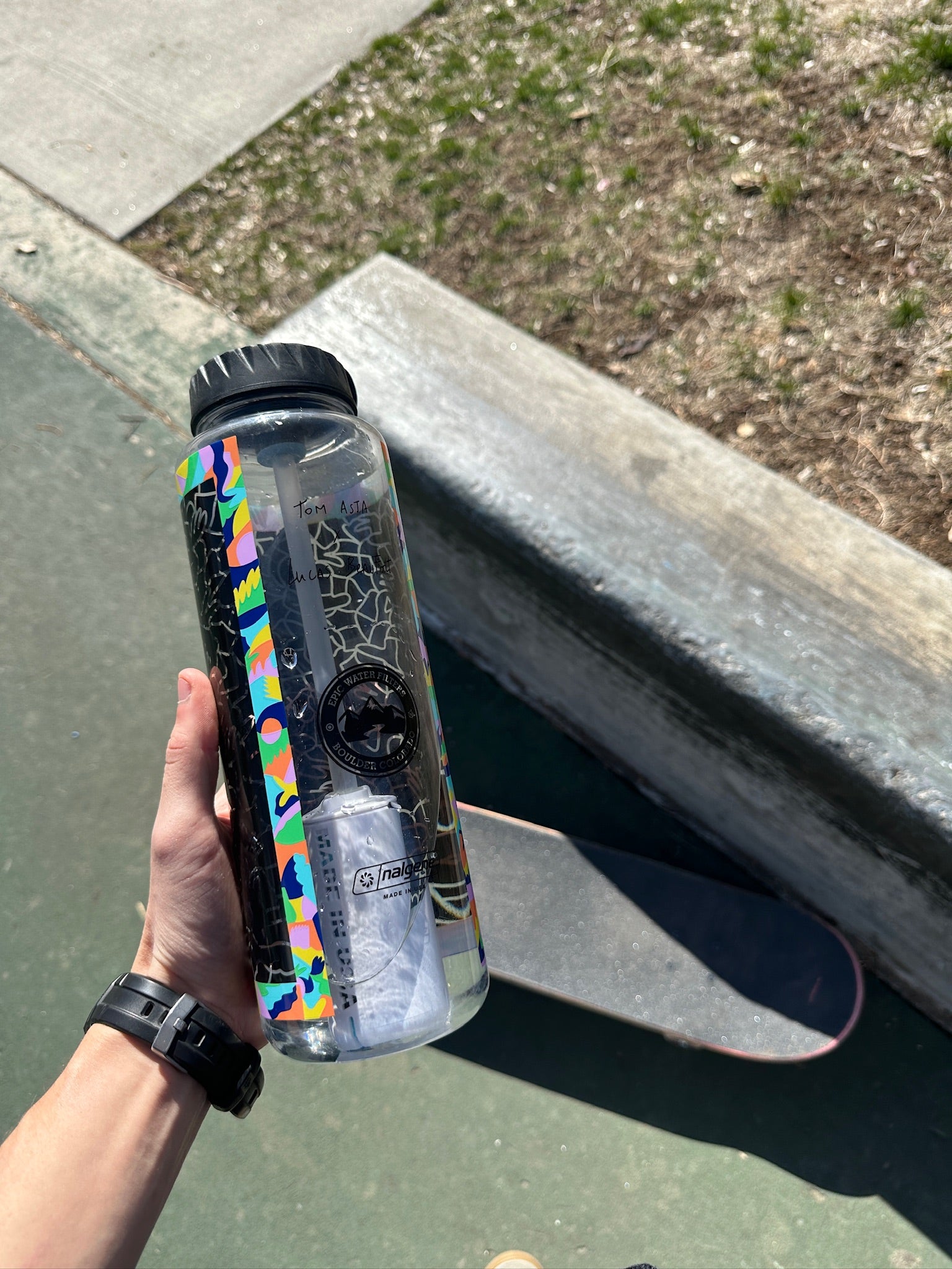 Nalgene OG Tom Asta Special Edition 48oz Water Bottle - BPA-Free, Leak-Proof & Durable for Outdoor Adventures, Hiking, Camping & Gym Workouts