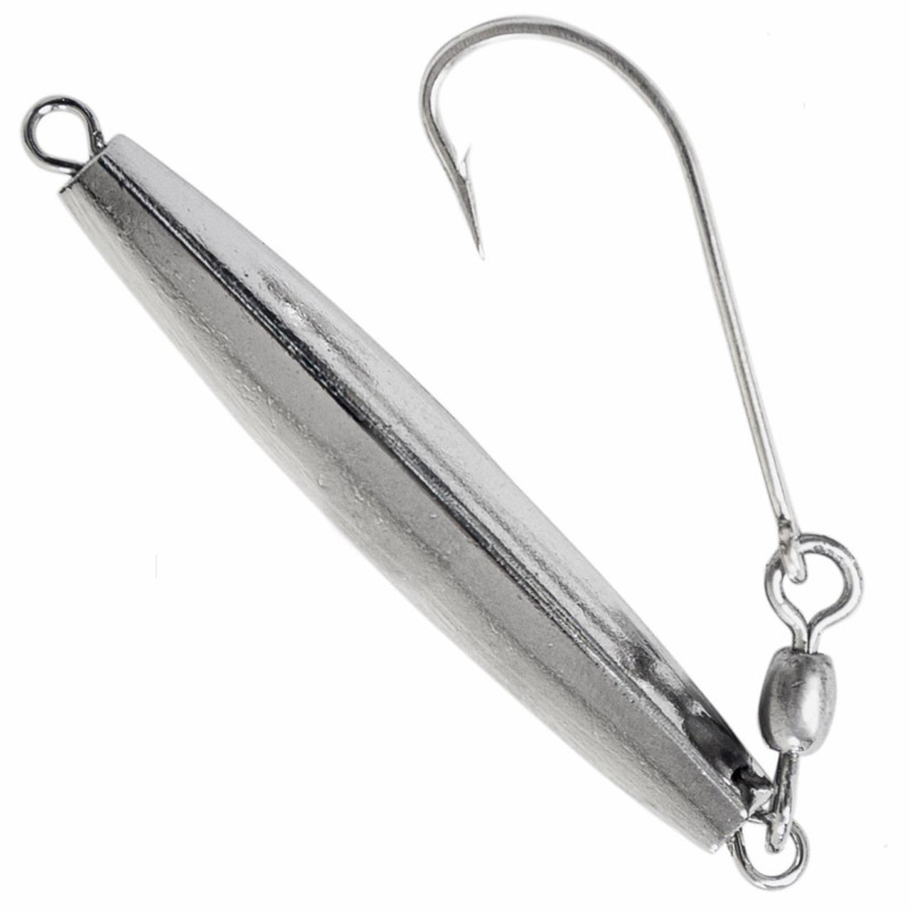 1oz Chrome Diamond Jig Lure - Premium Saltwater Fishing Bait for Striped Bass, Fluke & Bluefish - Perfect for Pier, Surf & Offshore Fishing