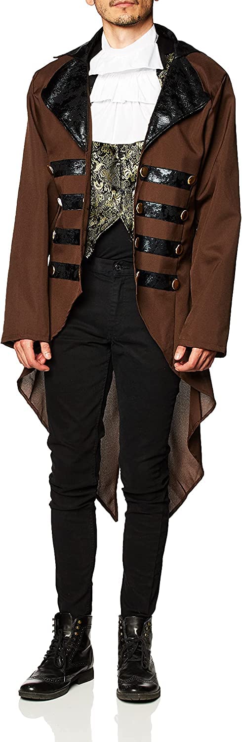 Steampunk Jack Men's Costume Set - Victorian Gothic Outfit for Cosplay, Halloween & Themed Parties | Forum Novelties Standard Size
