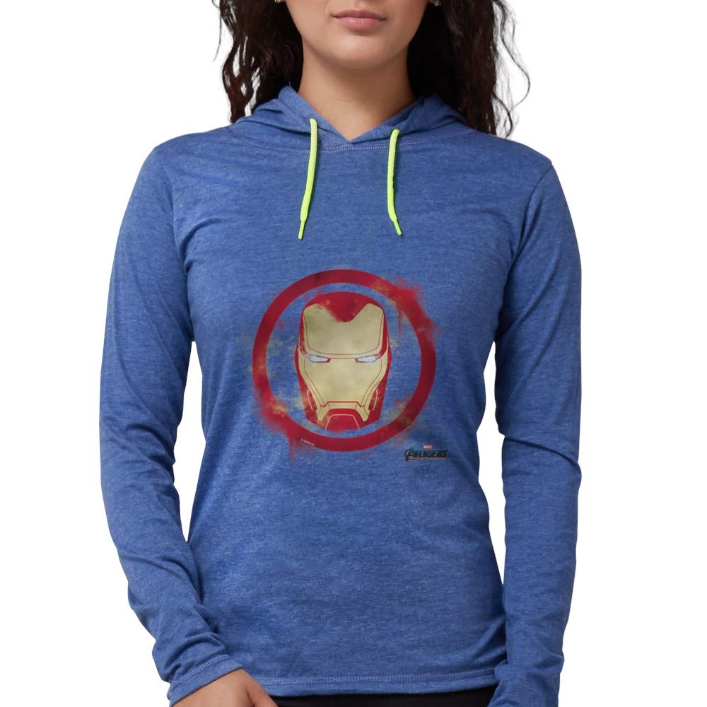 Iron Man Head Women's Hooded Sweatshirt - Marvel Superhero Graphic Pullover for Casual Wear & Cosplay