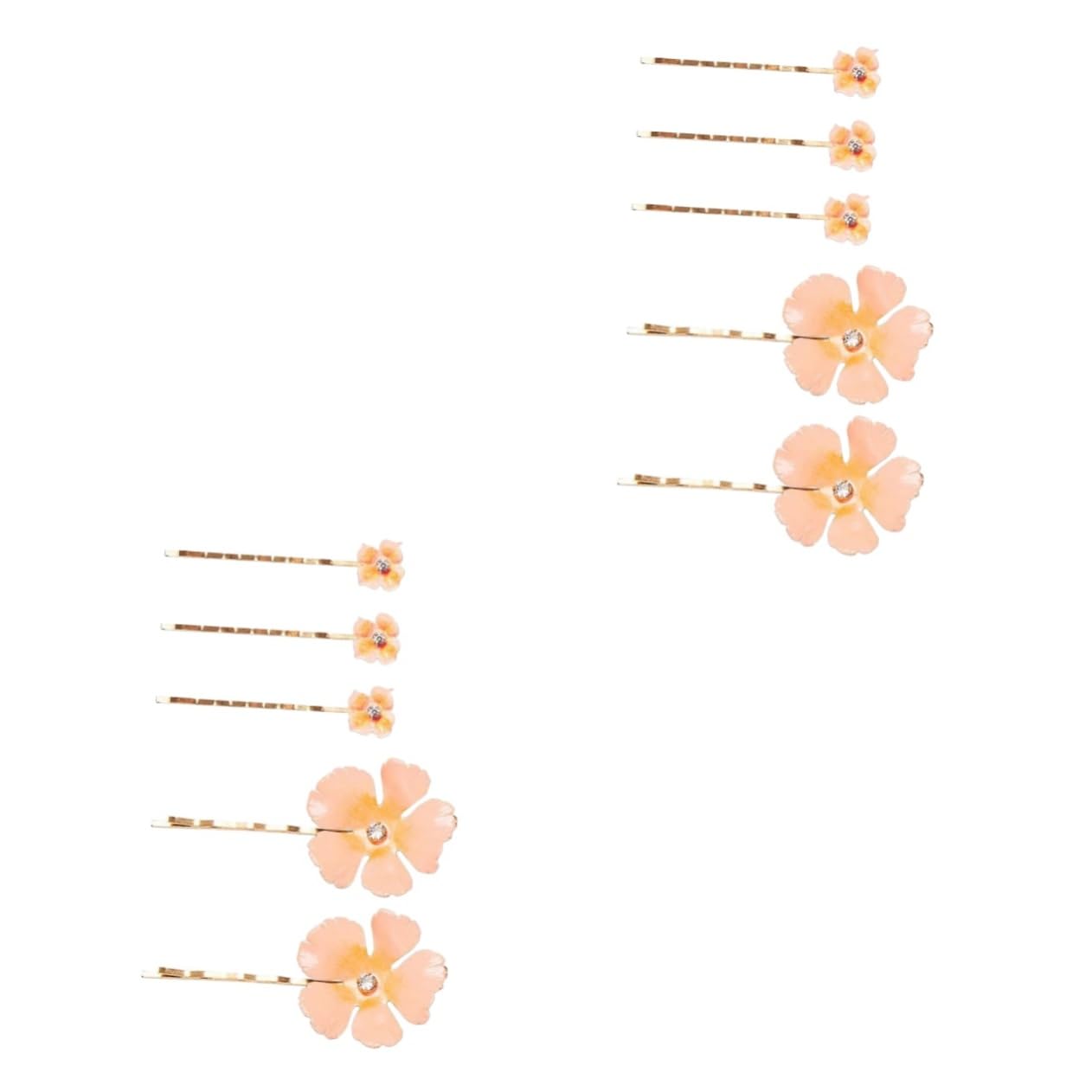 10Pcs Crystal Bridal Flower Hair Clips Set - Elegant Floral Hair Pins for Women Wedding Hairstyles, Prom & Special Occasions | Miss Abs Spring Hair Jewelry Collection