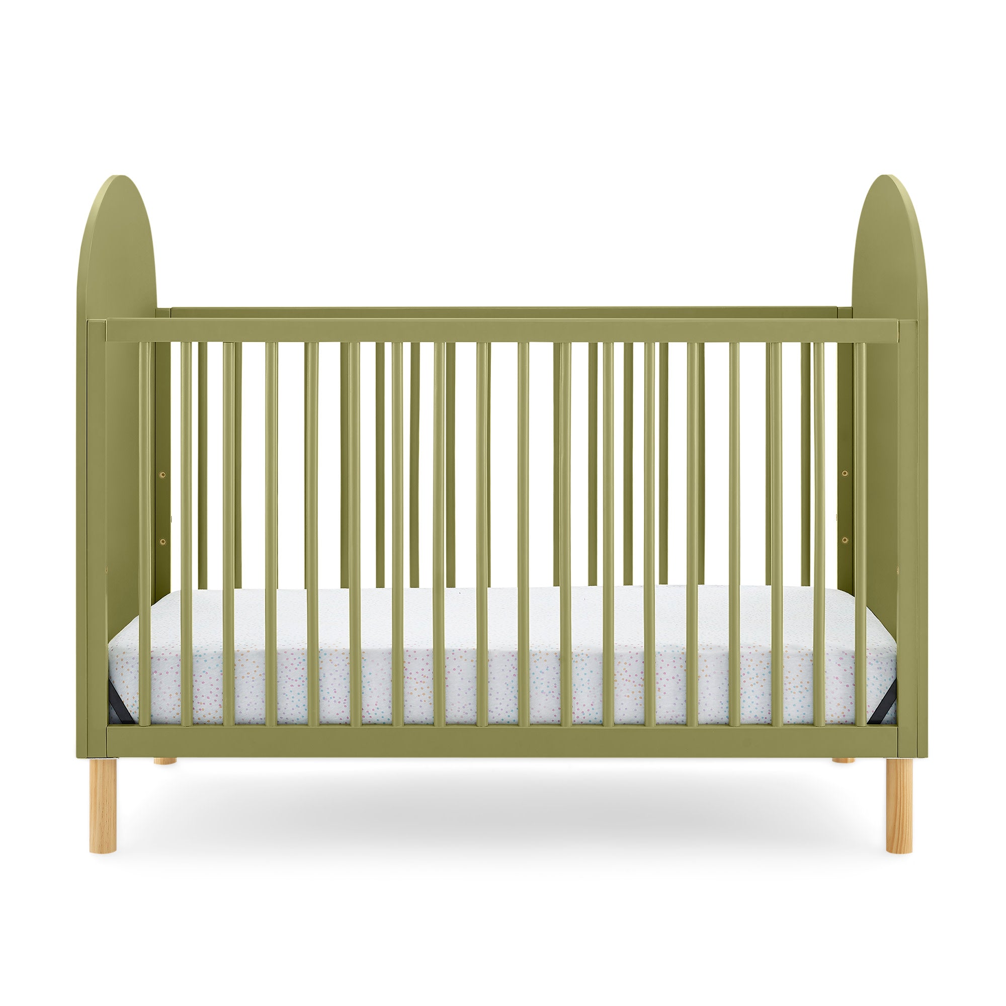 Reese 4-in-1 Convertible Baby Crib - Toddler Bed, Daybed & Full-Size Bed | Safe & Stylish Nursery Furniture for Newborns to Teens | Perfect for Small Spaces & Growing Families
