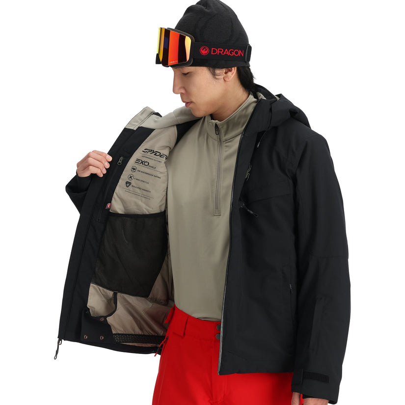 Spyder Men's Copper Jacket 2025 - Waterproof Winter Coat with Insulation for Skiing, Snowboarding & Outdoor Activities