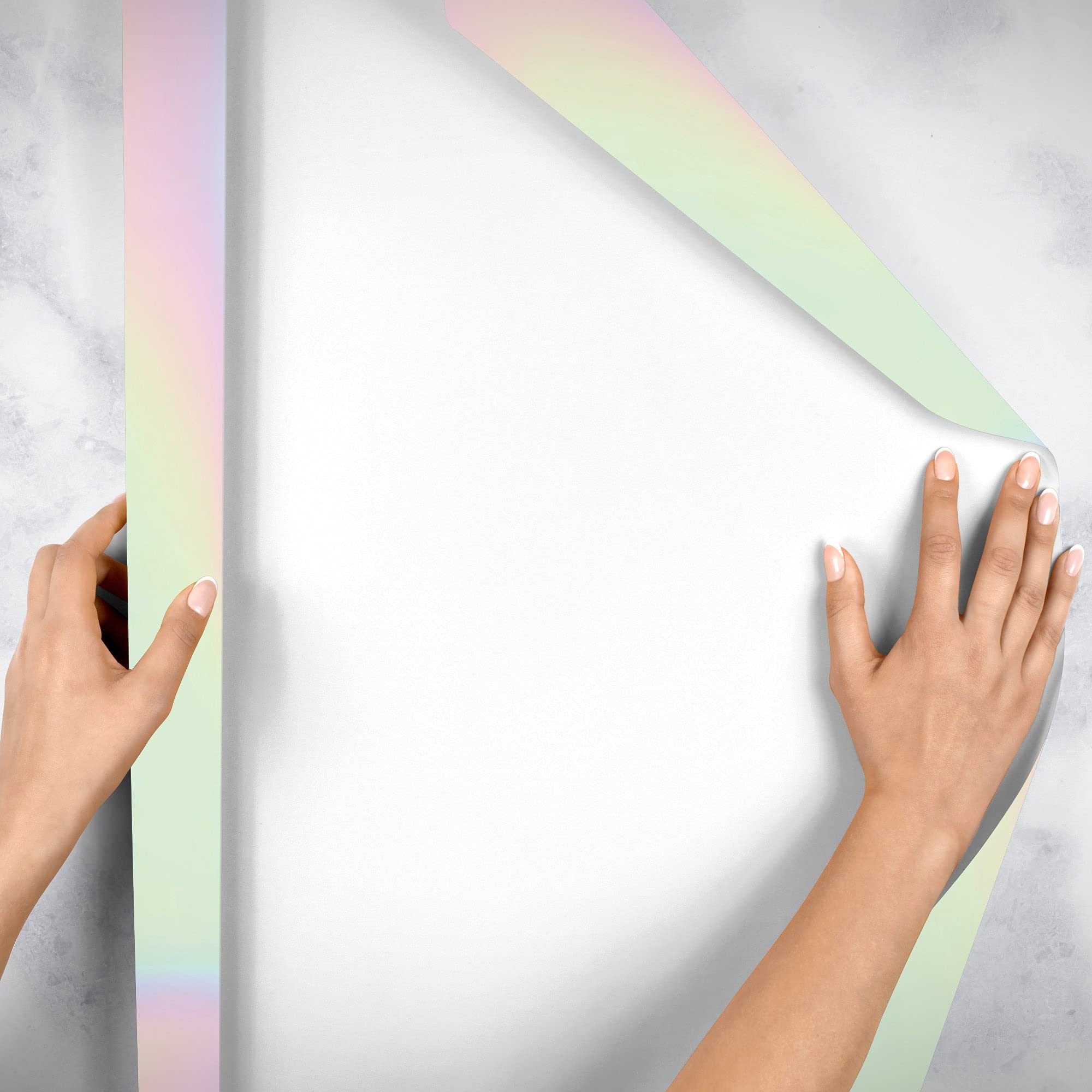 Jillson Roberts Bulk Solid Iridescent White Gift Wrapping Paper - 833 Feet x 30 Inches (Full Ream) for Christmas, Birthday, Wedding & Party Gift Wrapping