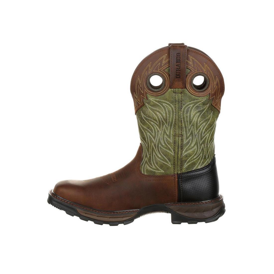 Maverick XP Waterproof Western Work Boot Brown And Green
